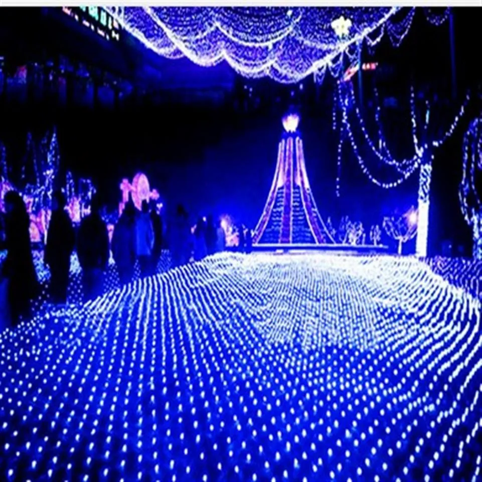 3M x2m 210 LED Peri String Xmas Ağacı Mesh Perde Tavan Evi Pencere Net Işık Festivali Noel Tatil Dekorasyonu AC1102747