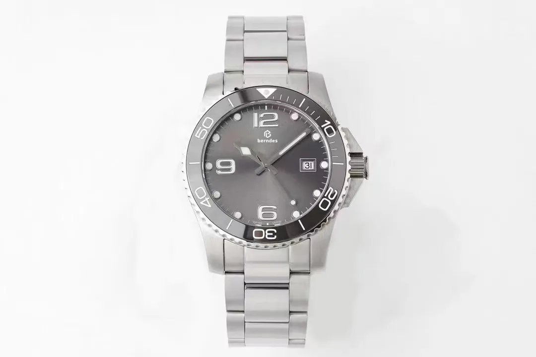 Bekijk heren duiken automatisch horloge keramische bezel roteert met een super lichtgevende functie.