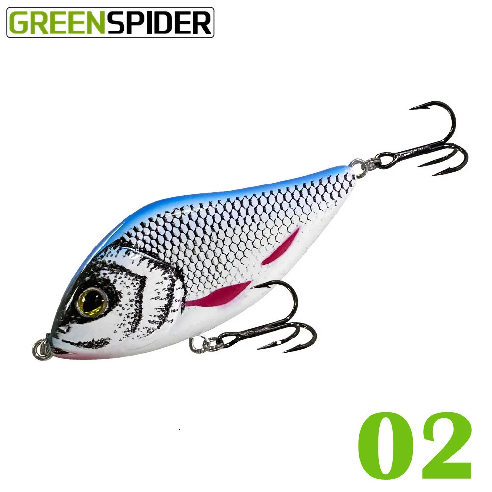 GreenSPIDER Slow Smell Jumper Ultralight Fishing Lures 100mm/48g