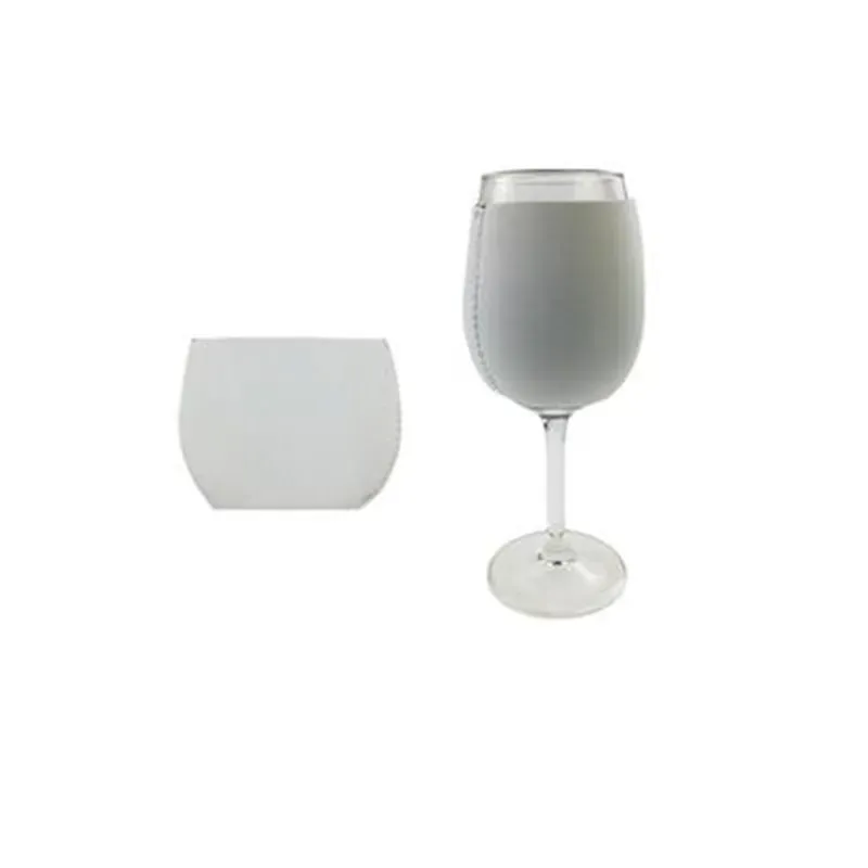Neoprene Red Wine Glass Cover Goblet Sleeve dye Sublimation Blanks DIY Personalized Custom Home Decoration