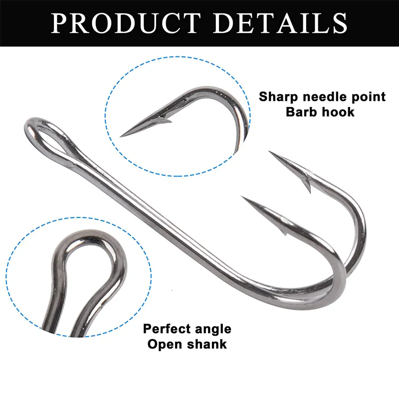 Box Double Viaadi Fishing Hooks With Long Shank For Frog Bait Lure, Fly  Tying Duple Hook For Jig Bass Fishhooks 230619 From Wai05, $9.2