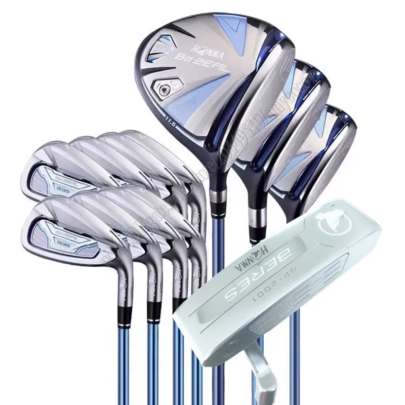 Nieuwe dames golfclubs Honma Bezeal 535 Complete Set Driver Wood Irons Putter Girl Golfset L Flex Graphite SHAFT Gratis verzending