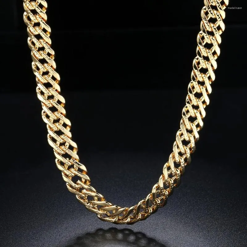 Chains Cuban Link Chain Necklace For Men Women Hiphop Style 22 Inch Chunky Choker Necklaces Wholesale Fashion Jewelry N058