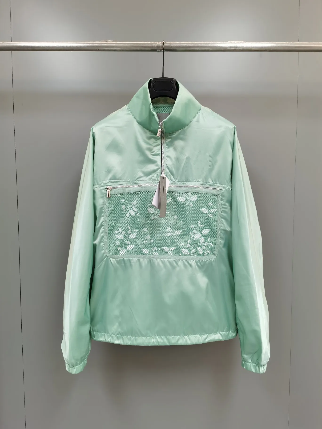 Designer de luxe à capuche mode poche couture conception demi fermeture éclair à capuche taille américaine beau mens vert sweat à capuche décontracté