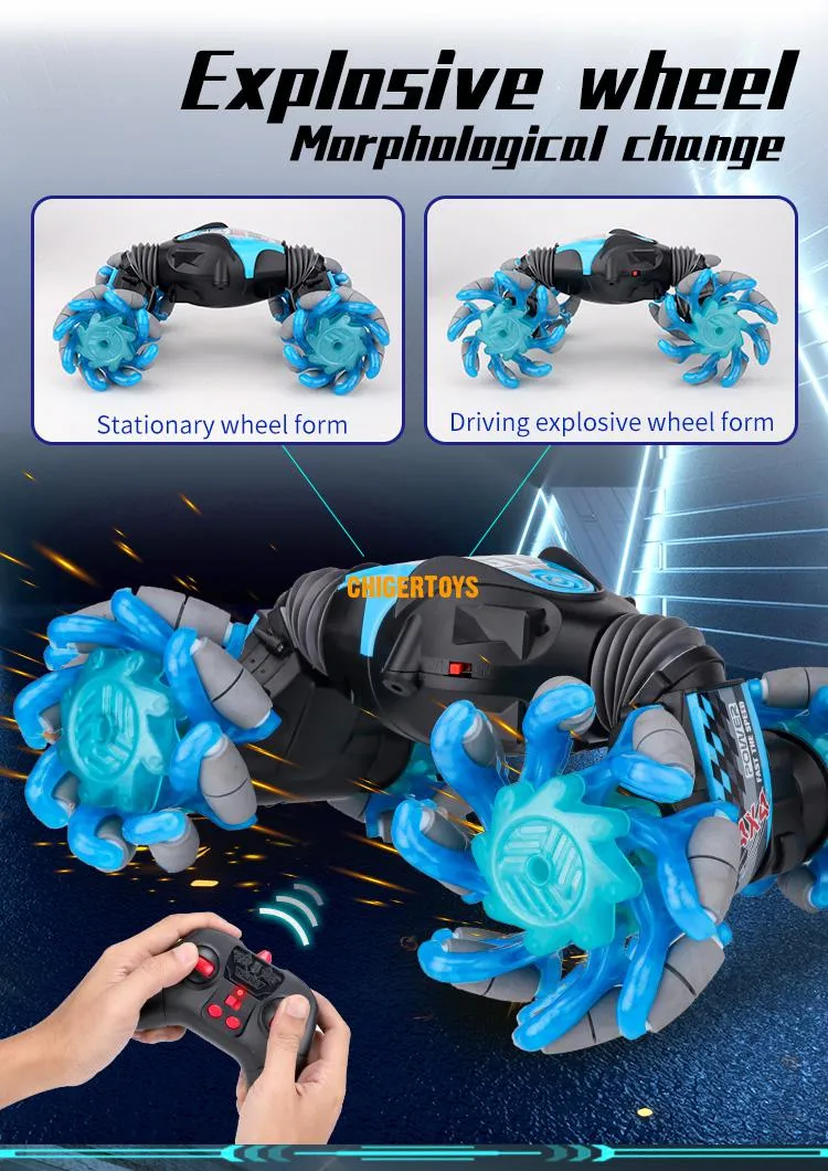 Explosion 4WD RC Car - Gesture Control, Stunt Drift, Off-Road Adventure ...