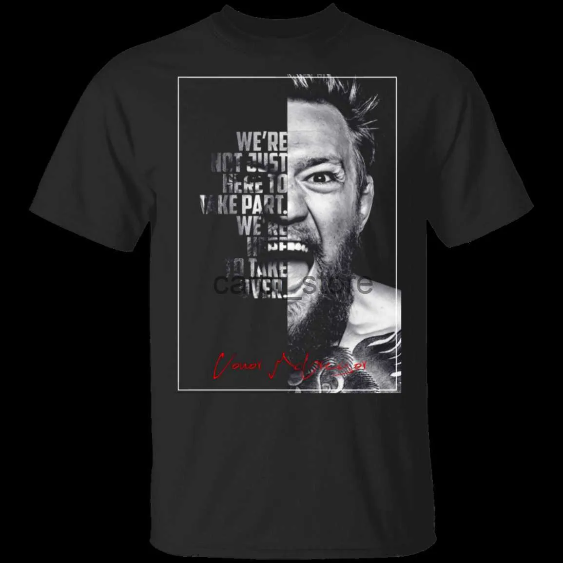 T-shirty męskie Conor McGregor Mistrz 2019 Limited Black T-Shirt S-XXXL J230619