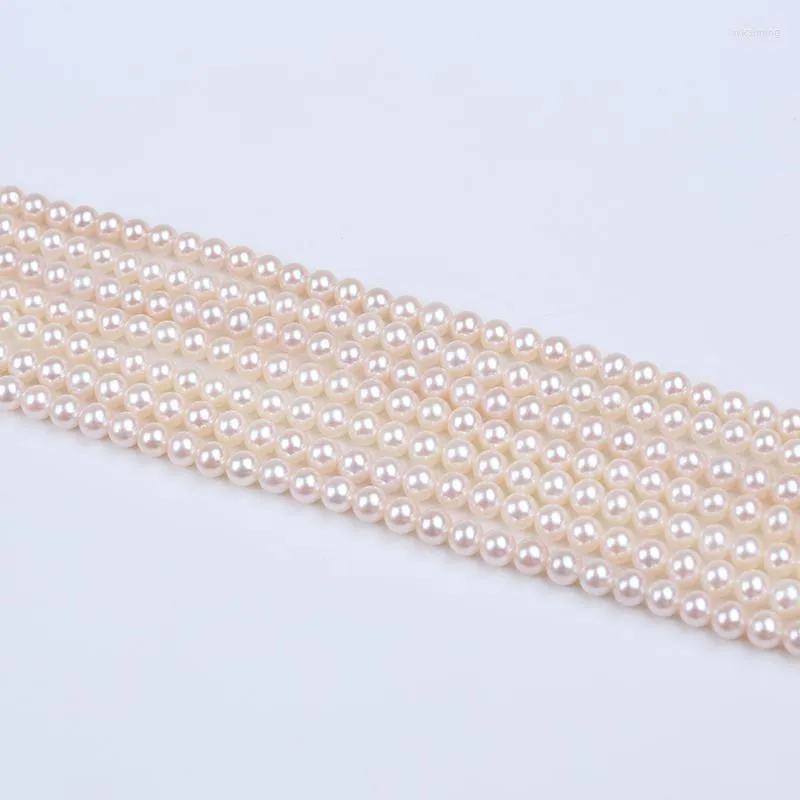 Kettingen 6-7mm/7-7.5mm Ronde Real Natural Sweet Water Fresh Freshwater Pearl Farm Bead Strand