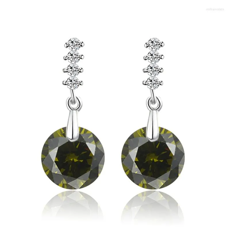 Oorknopjes Kristal Voor Vrouwen Bijoux Brinco Zirconia Wit Goud Kleur Oorbellen 2023 Mode 4E45