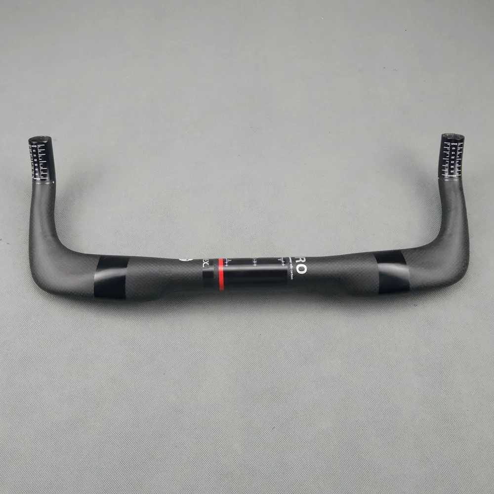 Componenti del manubrio della bici Manubrio per bicicletta Bullhorn Carbon TT Bar Road Rest Manubrio Nero 3K Matte 31.8 380 400 420 440mm Manubrio Triathlon 230619