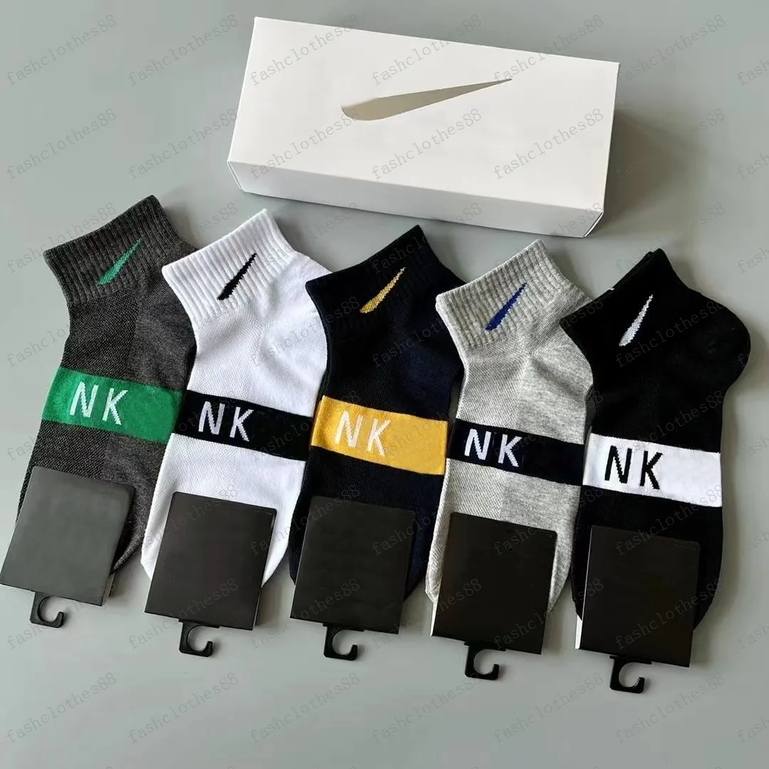 Meias masculinas de cores misturadas 5 pares de skate moda masculina meias com estampa de letras meias esportivas meias hip hop