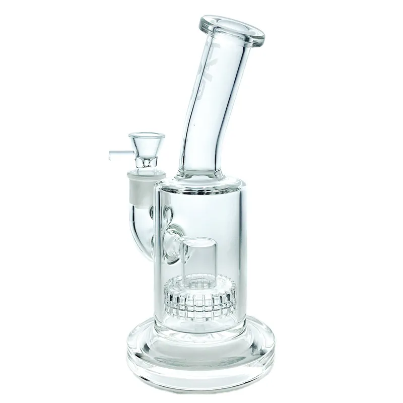 Thick base glass hookah in different colors with matrix perc and quartz rod bowl 18.8 mm connector (GB-327).