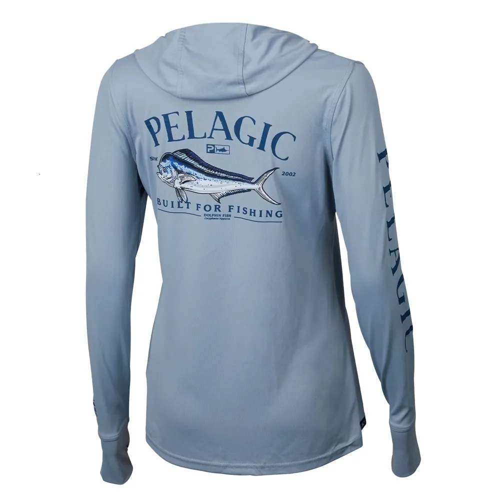 Other Sporting Goods PELAGIC Women Hooded Fishing Shirts Summer Long Sleeve  Performance UPF50 Jersey Anti UV Breathable Fishing Hoodie Clothes Camisa  230617 From 16,53 €