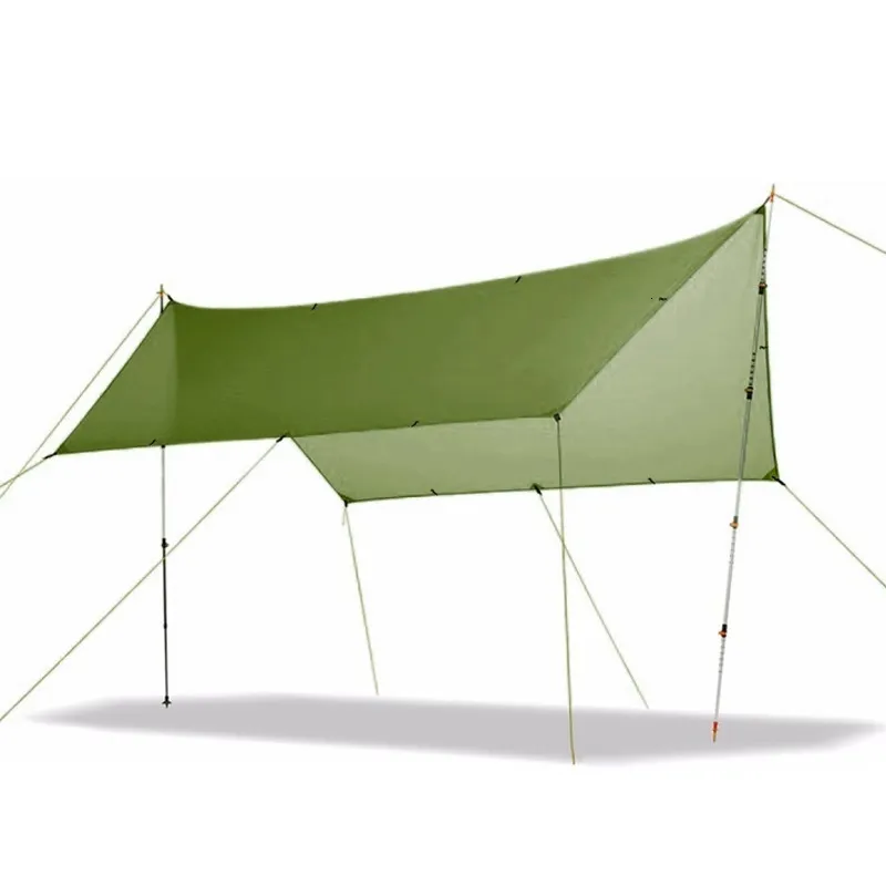 Tält och skyddsflammor Creed 33m 43m 53m 15d nylon silikonbeläggning av hög kvalitet utomhuskaming tält tarp 230617