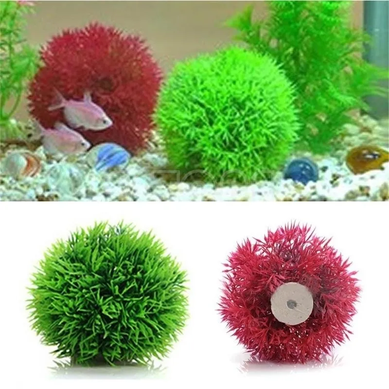 Dekorationen Künstliche Aquatische Kunststoffpflanze Aquarium Grasball 230619