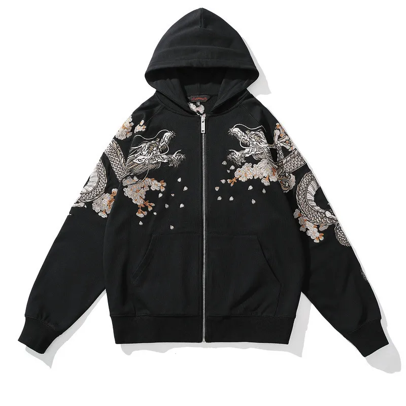 DHgate.com:Dragon Embroidery Mens Hooded Sweatshirt | Hip