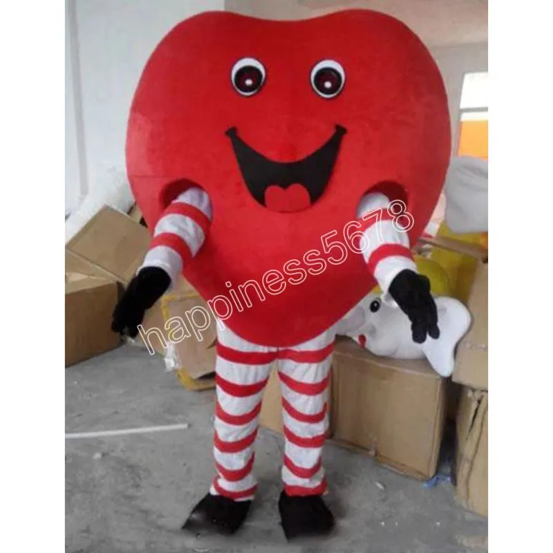 Disfraz de mascota Love-Heart de alta calidad, tema de personalización, vestido de fantasía, vestido de fiesta de ropa publicitaria