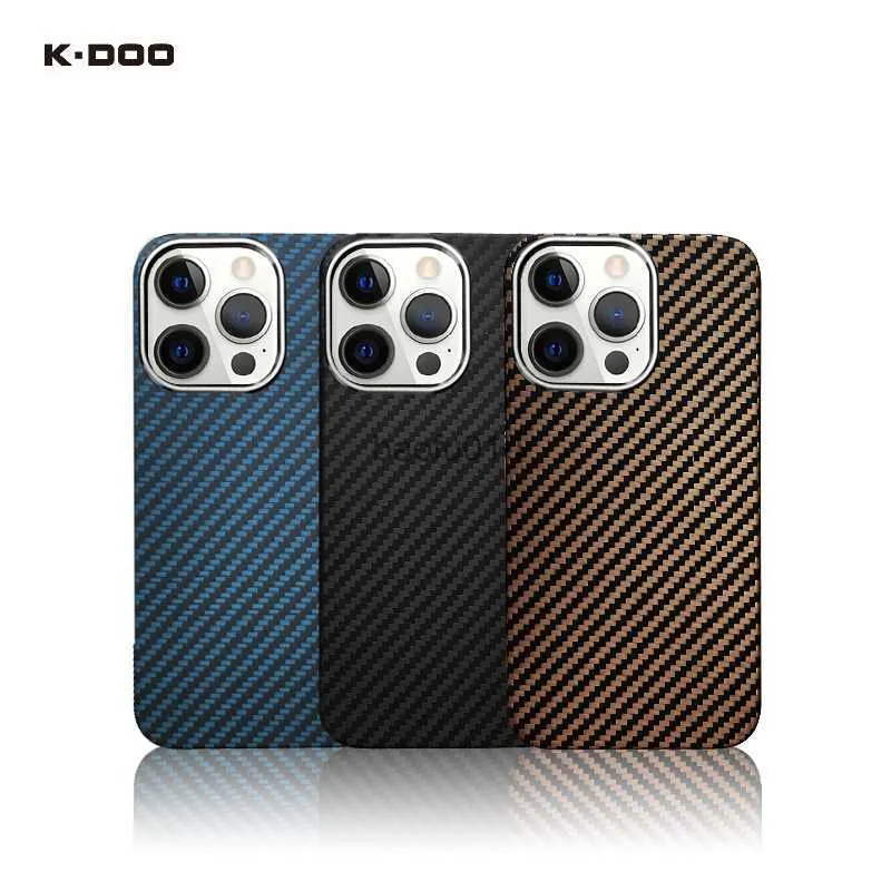 K-doo é adequado para Apple Mobile Phone Shell Kevlar Fibra de Carbono Mobile Phone Shell Iphone13pro Max Capa Protetora Anti-dropL230619