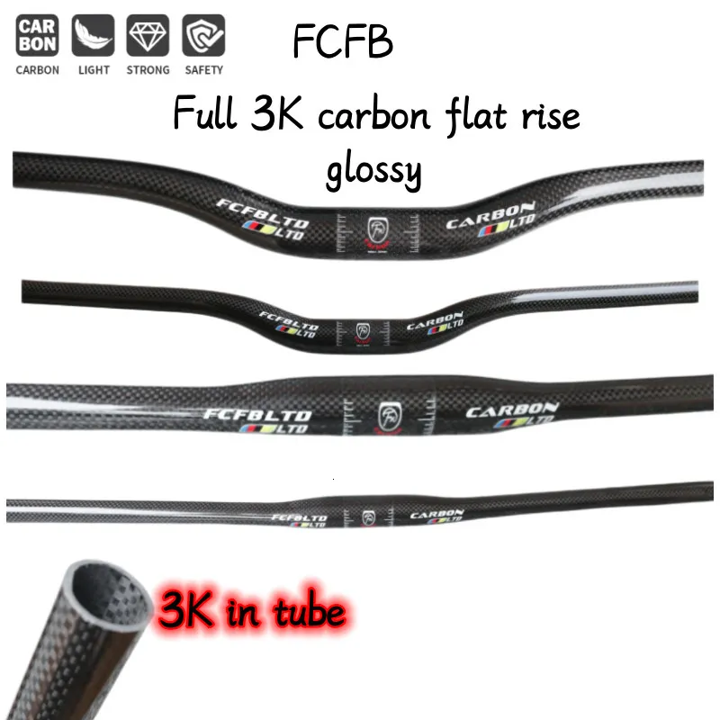 Fietsstuur Componenten carbon stuur MTB Stuur Flat Of Rise 318380760mm matte fietsonderdelen fiets 230617