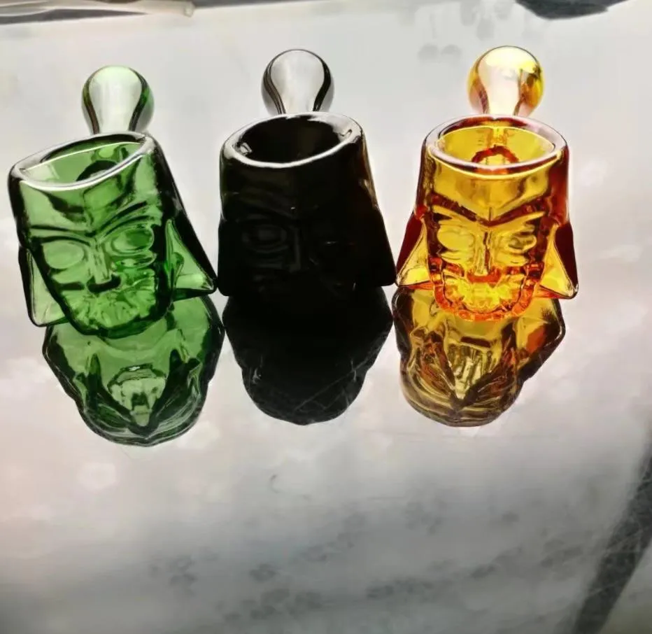 Fabricação de cachimbos de vidro Bongos soprados à mão Cachimbo de vidro de cabeça fantasma colorida de alta qualidade