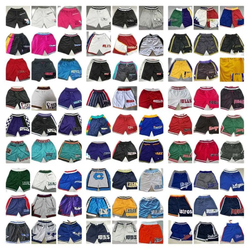 Bara Don XS-XXXL NEW City Basketball Pocket Shorts Hip Pop Pant med fickor dragkedja Sweatpants Green Blue White Black Red Yellwo Purple Baseball Football Short