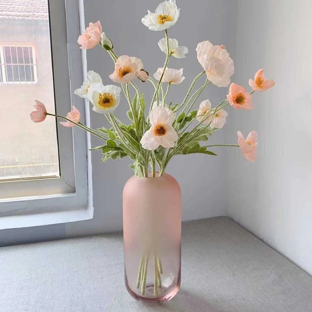 Fiori secchi artificiali di seta finta lunga inaugurazione della casa tavolo da giardino matrimonio fai da te decorazione bouquet da sposa