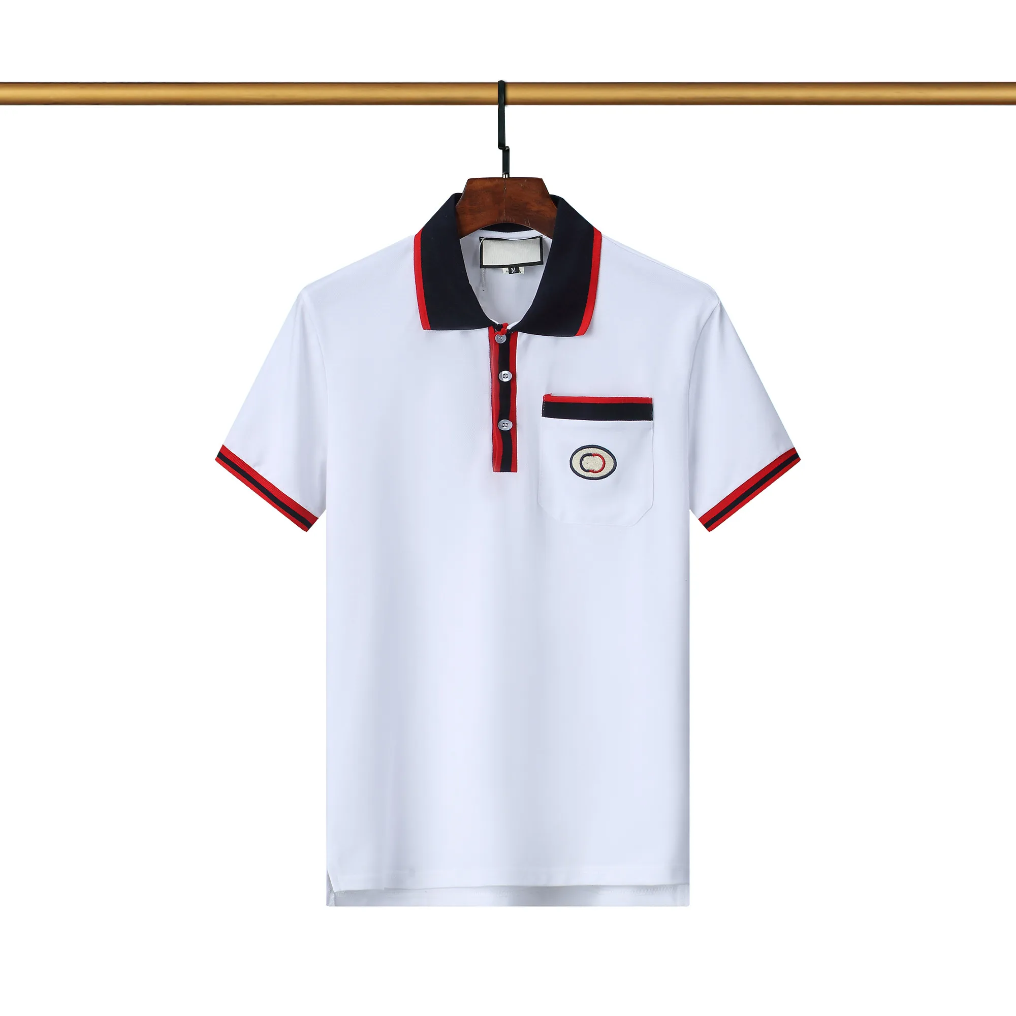 Mens Stylist Polo Shirts Luxury Italy Men kläder Kort ärm mode casual Men's Summer T-shirt Många färger är tillgängliga storlek M-3XL SS1