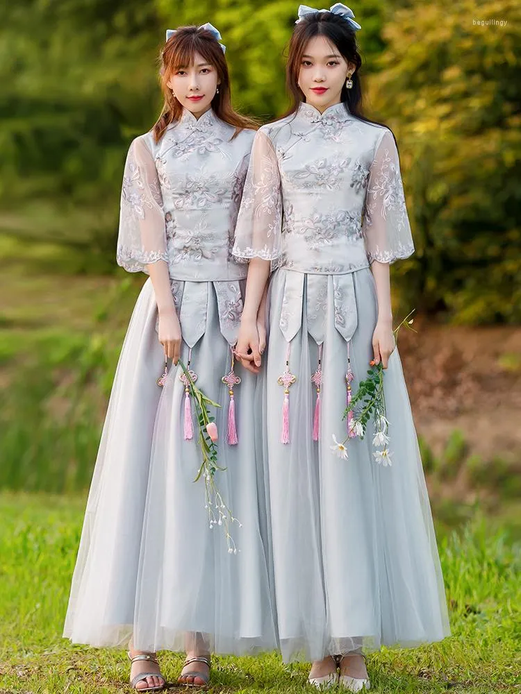 Chinese style bridesmaid dresses cheap