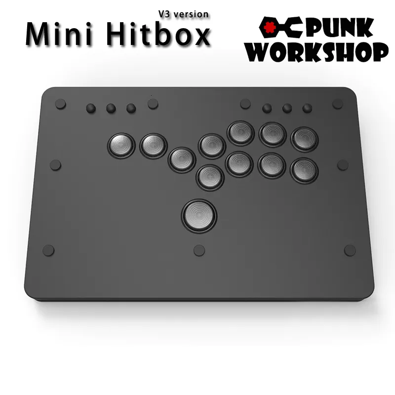 Utomhusspel Aktiviteter Punk Workshop Mini Hitbox V3 SOCD Fighting Stick Controller Mechanical Button Support PC/Android PS4 Xbox Wii Switch 230617