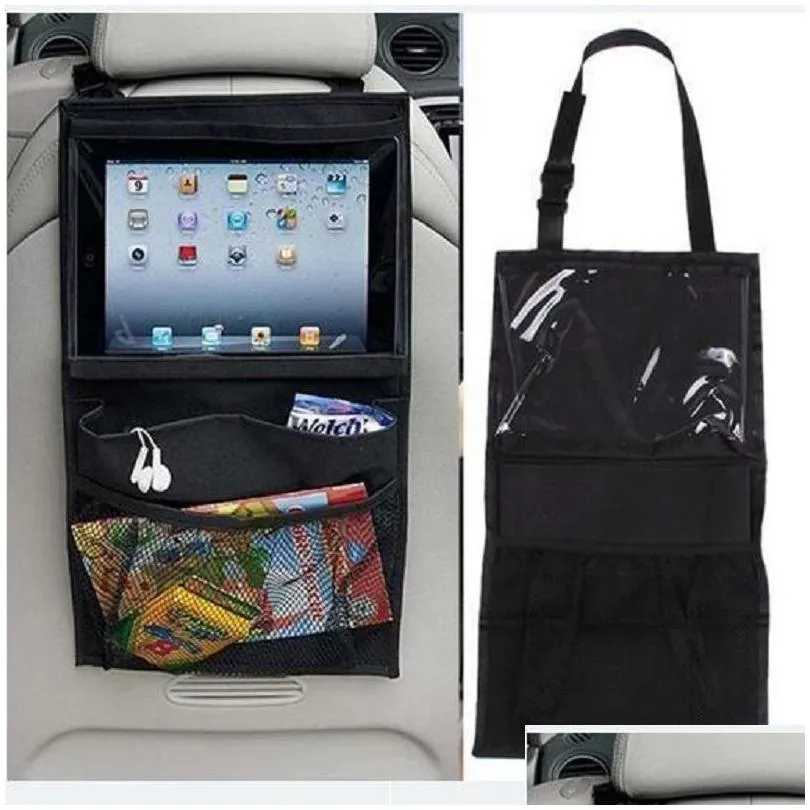 Carte de siège de l'organisateur automobile Mtipocket Travel Rangement suspendu tablette maman sacs Baby Back Sac pour iPad Drop Livrot Mobiles Motorcycle Dhvua