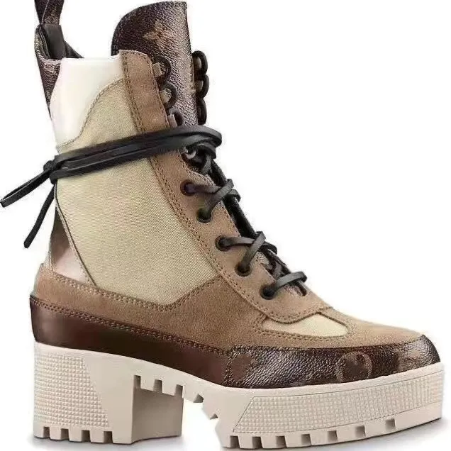 Designer Beaubourg Ankle Boot Women Classic Chelsea Boot 4CM Leather Jacquard Textile Shoes Fashion Laureate Desert Boot 10