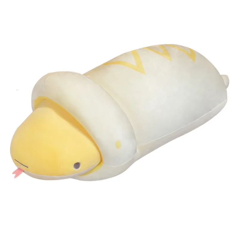 Fyllda plyschdjur 65/80 cm kreativ söt plysch Snake Toy Plush Doll Kawaii Bread Snake Fill Pillow Holiday Gift Home Decoration 230619