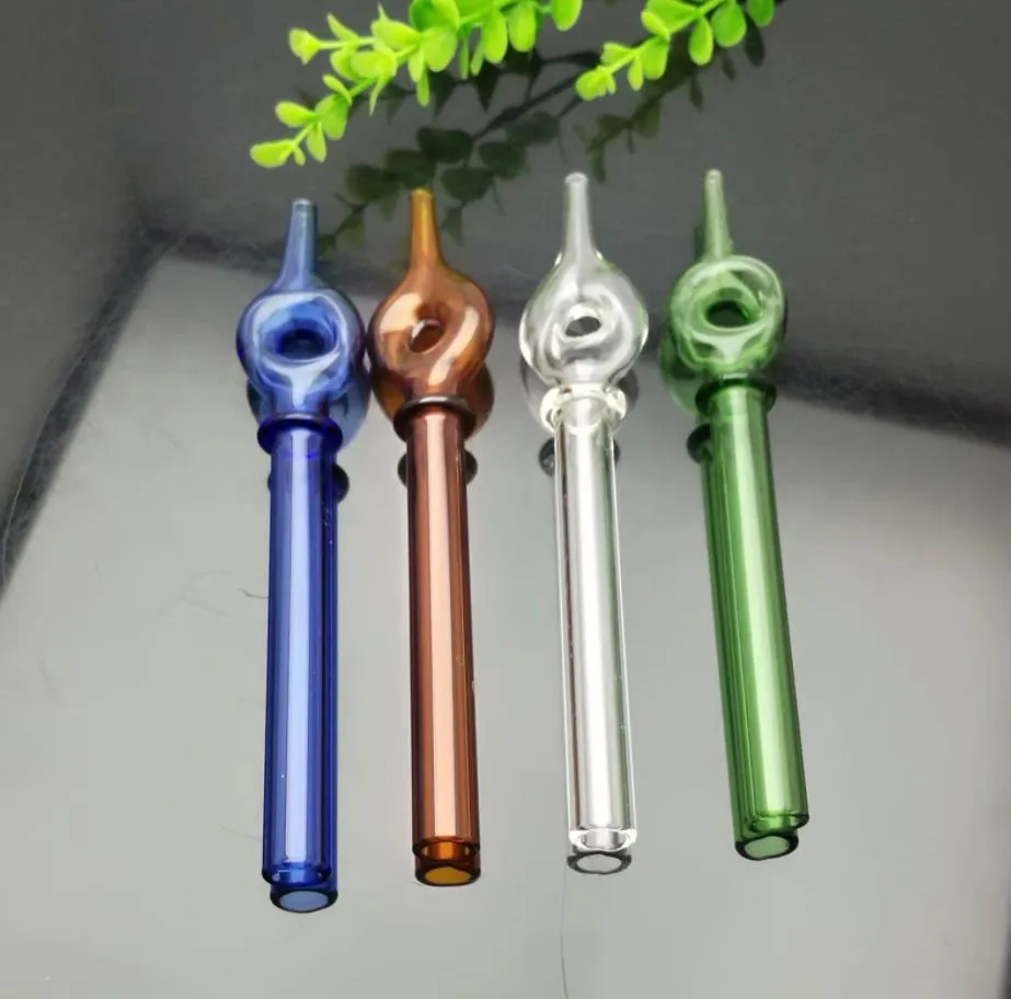 Cachimbos de fumaça Narguilé Bong Glass Rig Oil Bongs Water Wheel bocal de sucção de vidro estendido colorido