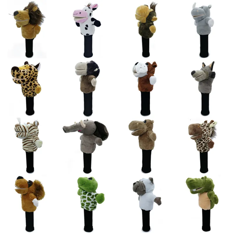 Other Golf Products All Kinds Of Animals Head Covers Fit Up To Fairway Woods Men Lady Club Cover Mascot Novelty Cute Gift 230620