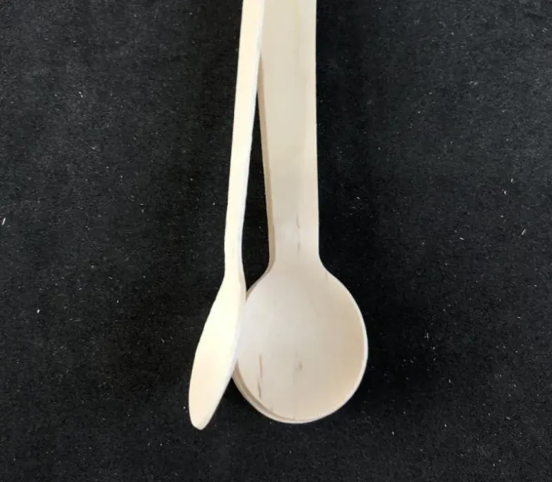 Disposable Wooden Spoon Mini Ice Cream Spoon Wood Western Dessert Scoop Wedding Party Tableware Kitchen Accessories SN2111