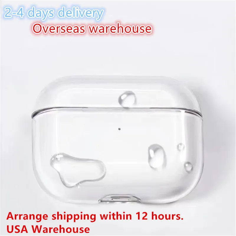 USA Stock för AirPods Pro 2 Air Pods 3 hörlurar Airpod PROS Hörlurtillbehör Silikon Söt Skydd Cover Wireless Charging Box Sock Proof Case