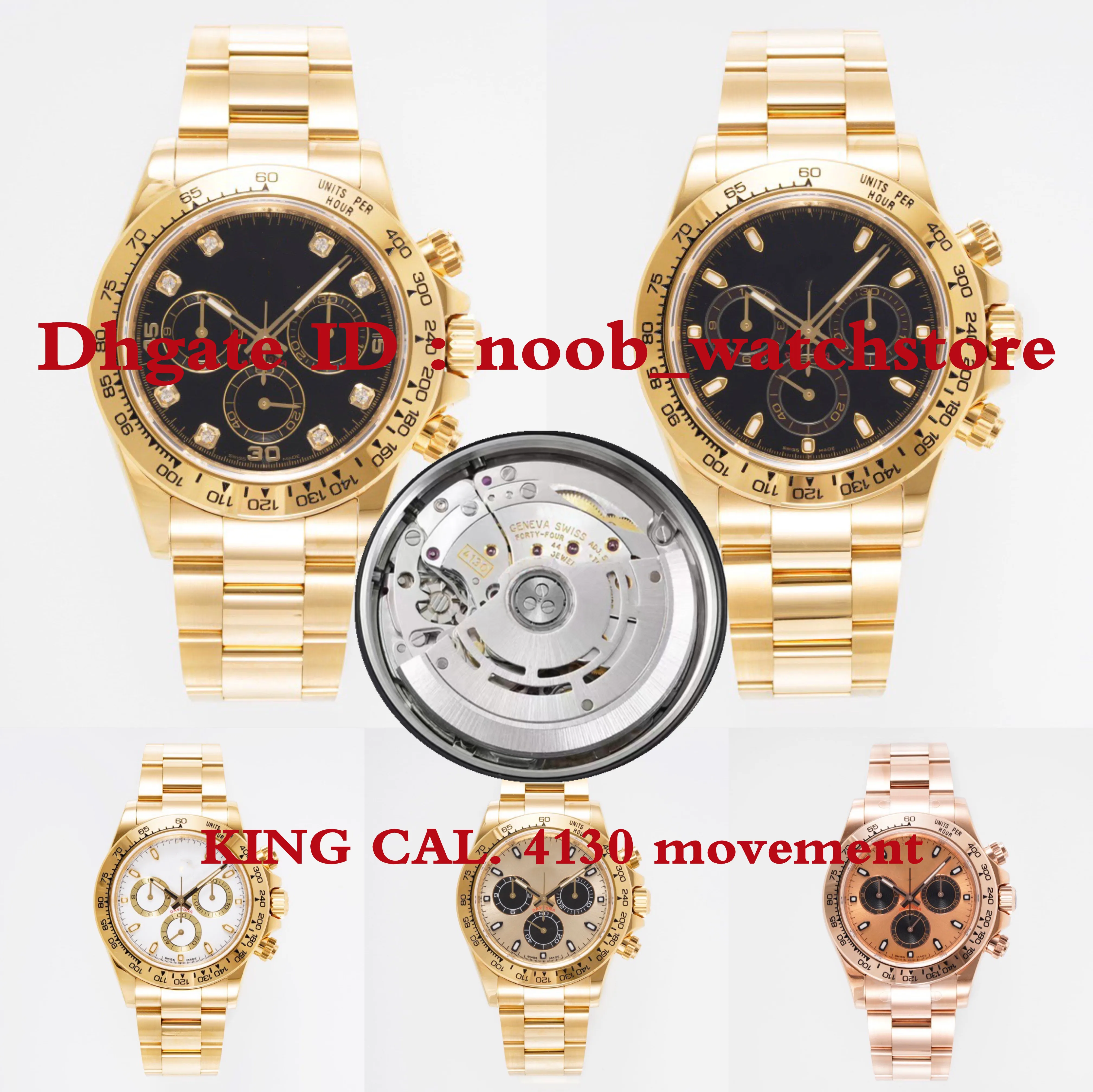 2023 TOP KING Watch Luxury Watch orologi da uomo cal.4130 movimento meccanico automatico AR904L cassa in acciaio di precisione cinturino impermeabile 50 metri 40mm 12,2mm mai sbiadito D30