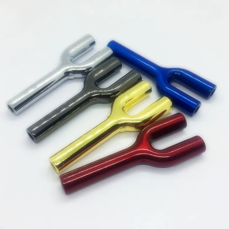 Último Fumar Snuff Snorter Sniffer Snuffer Pipes Colorido Aleación De