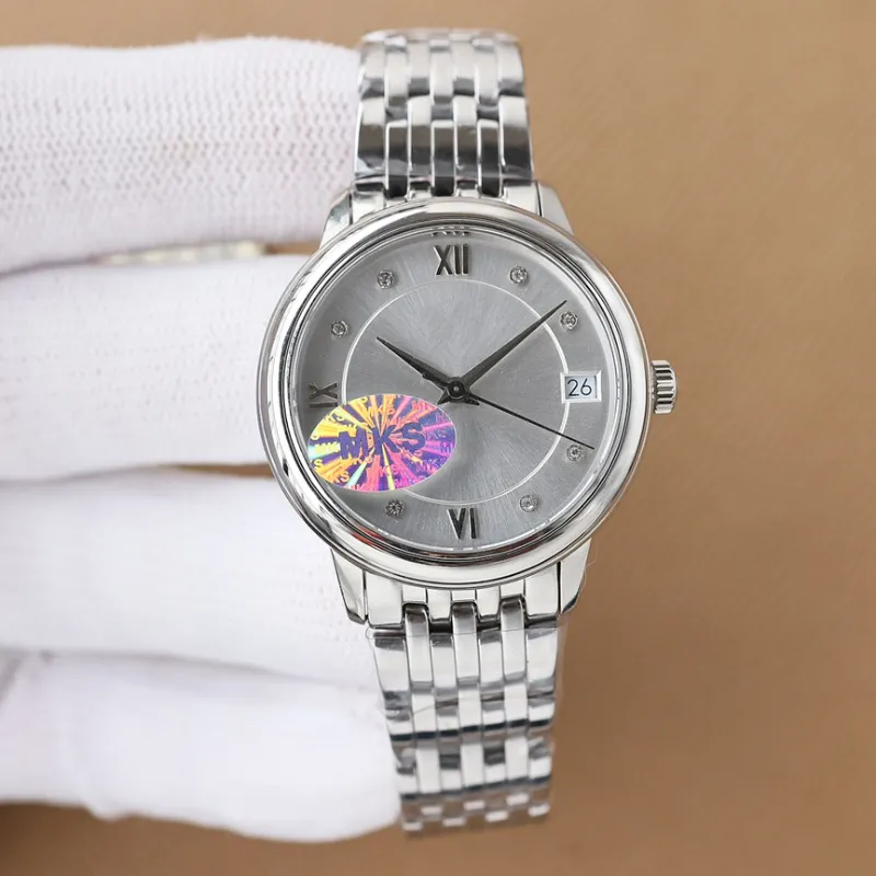 5A högkvalitativ alla rostfritt stål damer tittar på 32mm mks difei Classic Women Series Quartz Waterproof Watch Luxury Gifts 111