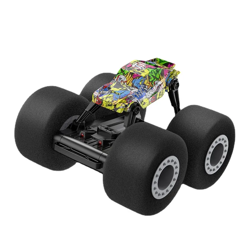 Grande roue RC cascadeur voiture 2.4G doux éponge pneus intérieur véhicule modèle dérive radiocommandé Buggy Machine télécommande voitures jouets