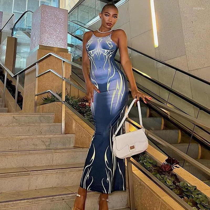 Maxi Dress Summer Tight Summer Bodycon Maxi Dress Sexy Spaghetti
