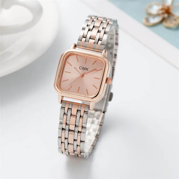 Womens Watches Fashion Steel Chain Quartz Watch Birthday Present 230620