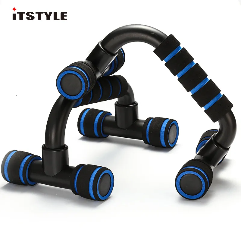 Suportes para flexões ITSTYLE Fitness Suportes para barra de flexões Alças I-Type Esponja para as mãos Barras de aperto para academia Muscular Training Pushup Chest Bar 230620