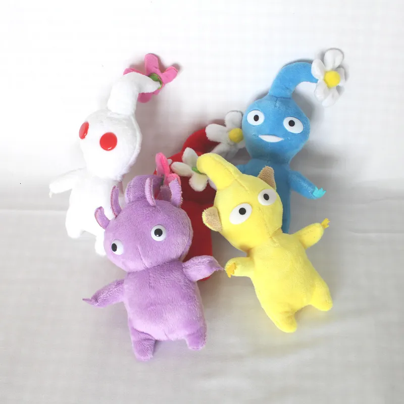 Poupées en peluche 5pcs / set Pikmin En Peluche Jouets En Peluche Fleur Bourgeon Feuille En Peluche Poupée De Bande Dessinée En Peluche Pour Enfants Jouet Garçons Filles Cadeau D'anniversaire 230620