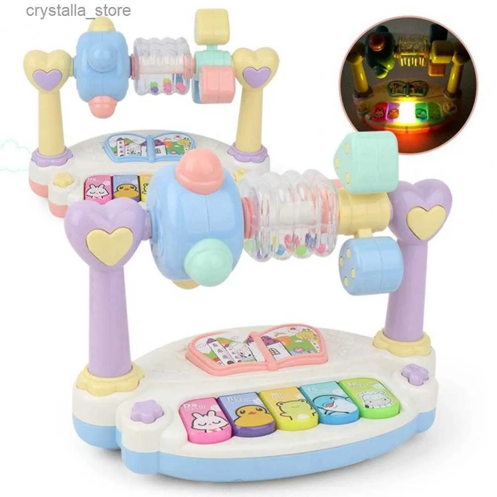 Piano de bebê engraçado atraente prático instrumento de piano elétrico decoração para casa crianças brinquedos educativos para crianças presentes l230518