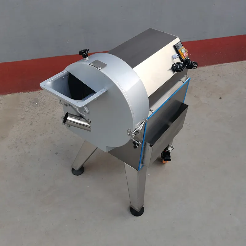 Rostfritt stål Vegetabilisk skärmaskin Commercial Potatis Slicer Cutter Industrial Augaplant Potato Chip Slicing Maker