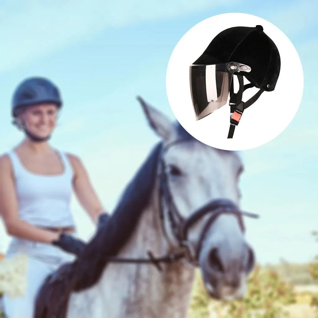 x Riding Helmet Removable Liner Breathable Safety Equestrian Hats Low Profile Adjustable for Mens Womens Girls Boys