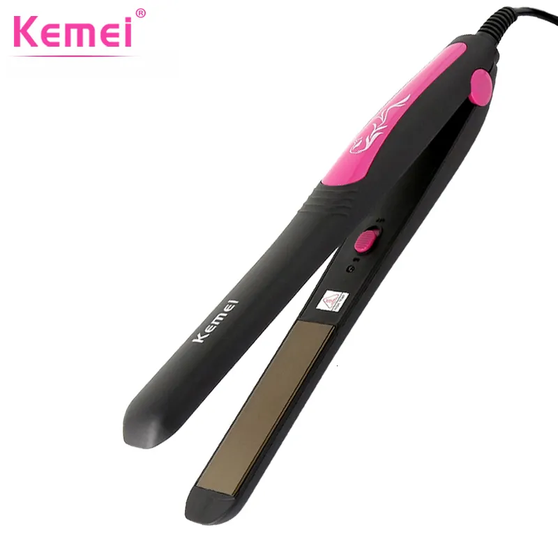 Hårrätare släpp KM328 IRONS Rätt ut stylingverktyg Flat Iron Tourmaline Ceramic Heat Performance Straightener 230620