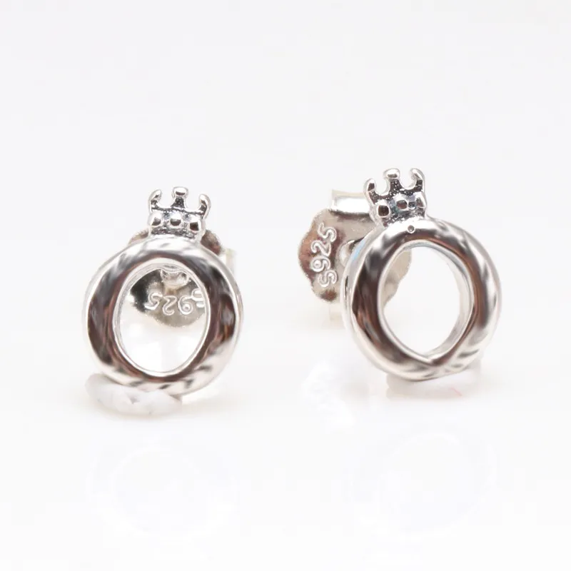 Nouvelles femmes couronne ronde boucle d'oreille femme mode offre spéciale Boutique marque cercle boucles d'oreilles or Rose argent blanc mariage bijoux cadeau