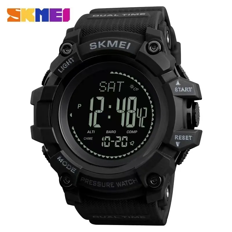 Other Watches SKMEI 1358 Altimeter Weather Tracker Waterproof reloj hombre Outdoor Watches Mens Pressure Compass Sport Digital Wristwatches 230619