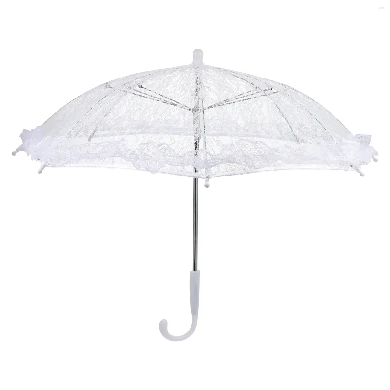 Paraplyer bröllopsdekor för regn dam kostym tillbehör parasol romantisk po prop pografi